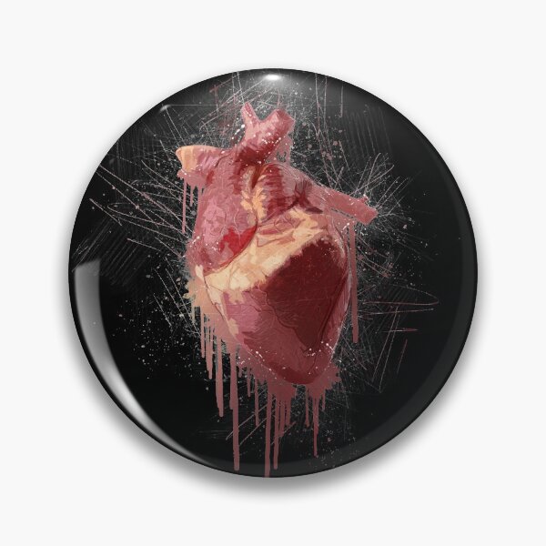 Item preview, Bleeding Heart Grunge Painting designed and sold by TheBearandBunny.