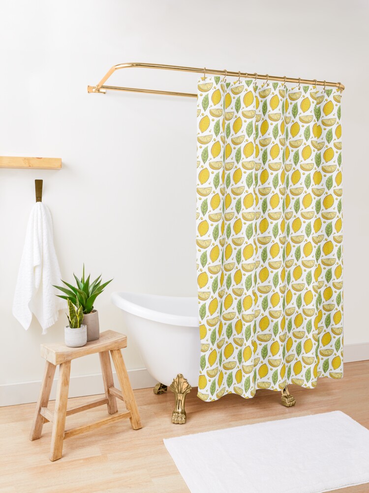 "adorable lemon pattern" Shower Curtain for Sale by nessdo Redbubble