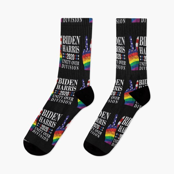 Item preview, President Joe Biden Kamala Harris 2020 Retro Vintage American Rainbow LGBTQ Gay Pride Flag Peace Sign Unity Over Division designed and sold by TrustedNomads.