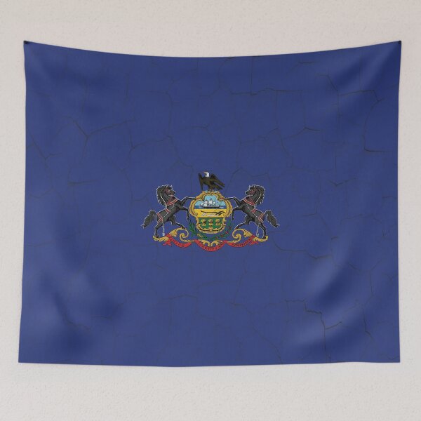 Item preview, Pennsylvania Flag Grunge Wall designed and sold by TRowanDesign.