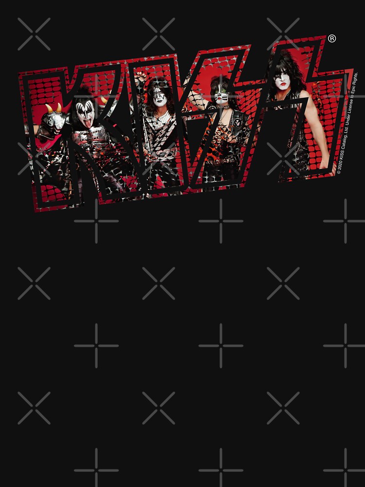 Discover Kiss The Band Photoshoot Band Poster Logo Dark | Essential T-Shirt 