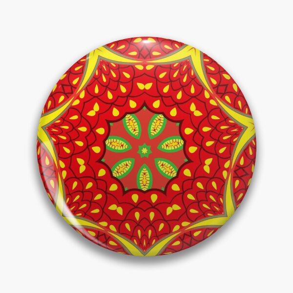 Item preview, Red and Yellow Floral pattern  designed and sold by zoey Shetty.