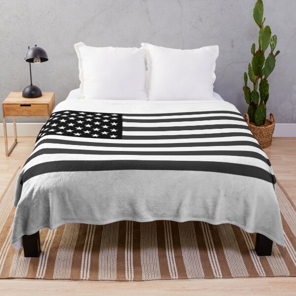 Item preview, United States of America flag. Structure of the flag in realistic authentic dimensions and black, dark gray and white colors. designed and sold by Marcin Adrian.