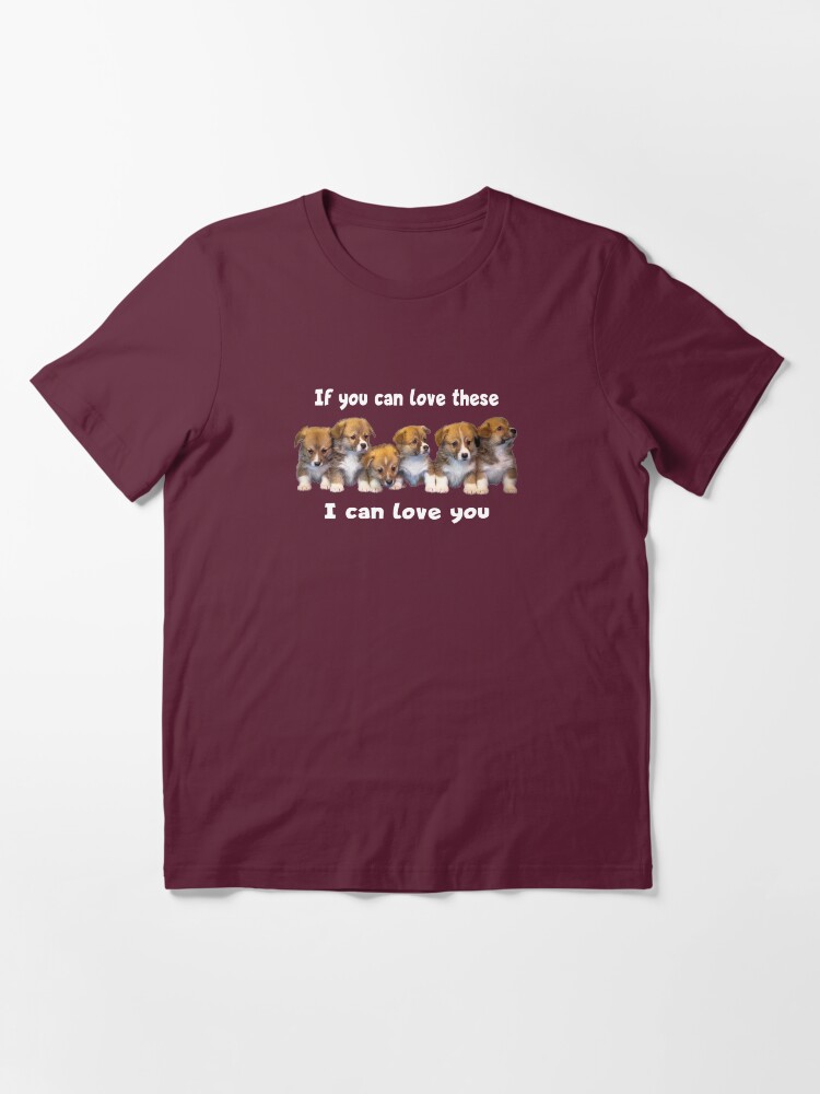 Alternate view of Six Awesome Puppies (dark apparel) Essential T-Shirt