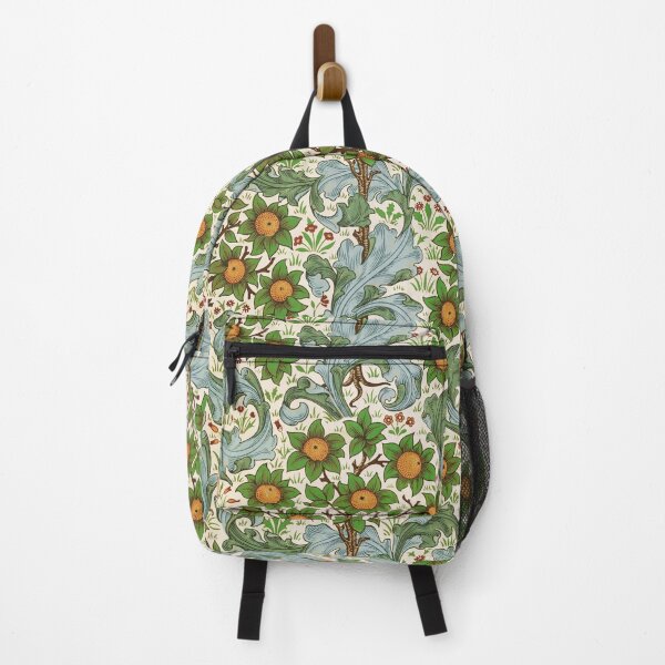 Item preview, ORANGE TREE WITH BLUE GREEN LEAVES ,FLOWERS Soft Floral Art Nouveau Pattern designed and sold by BulganLumini.