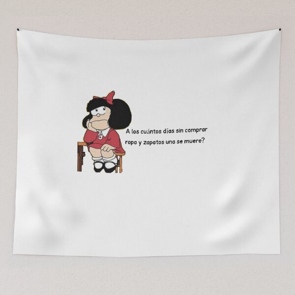 Item preview, A los cuántos días sin... funny Mafalda designed and sold by Elena's Shop.