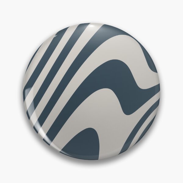 Item preview, Blue Grey Zebra Grooves Abstract Pattern Art designed and sold by patternsoup.