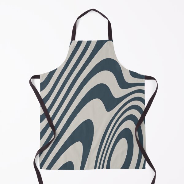Item preview, Blue Grey Zebra Grooves Abstract Pattern Art designed and sold by patternsoup.
