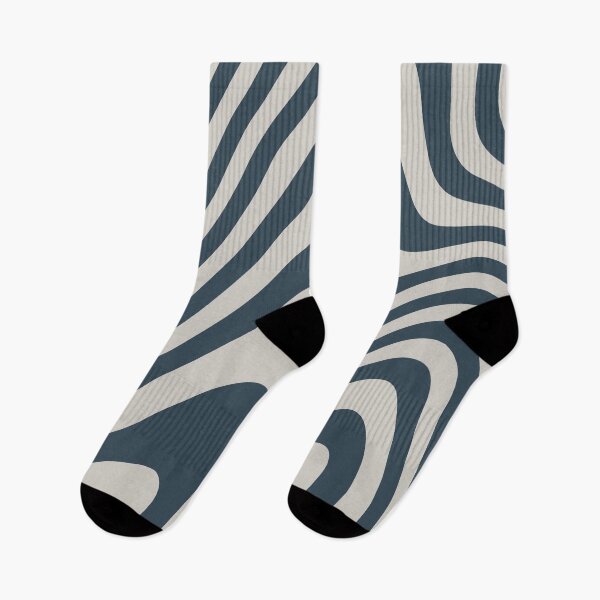 Item preview, Blue Grey Zebra Grooves Abstract Pattern Art designed and sold by patternsoup.