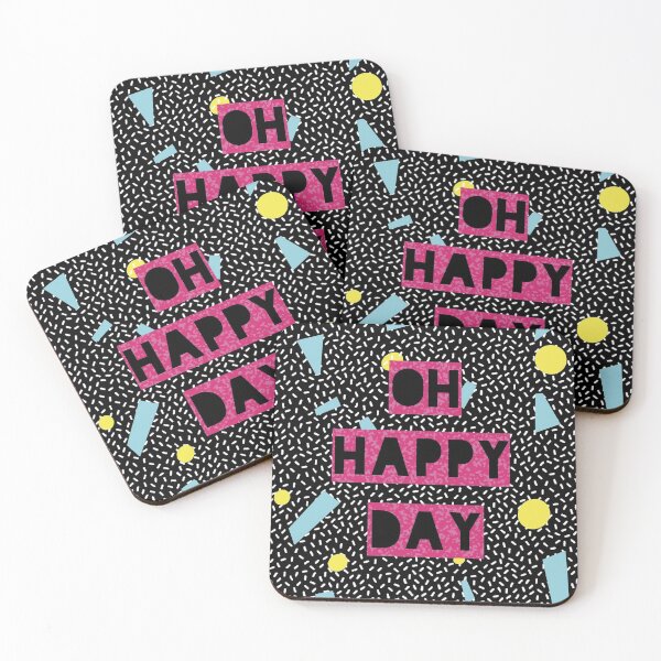 Item preview, Oh Happy Day! (Black) designed and sold by flockadoodle.