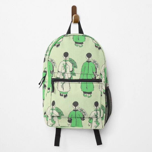 Item preview, Vintage Style Illustration Chinese Men Walking (GREEN) designed and sold by LansingOLeary.