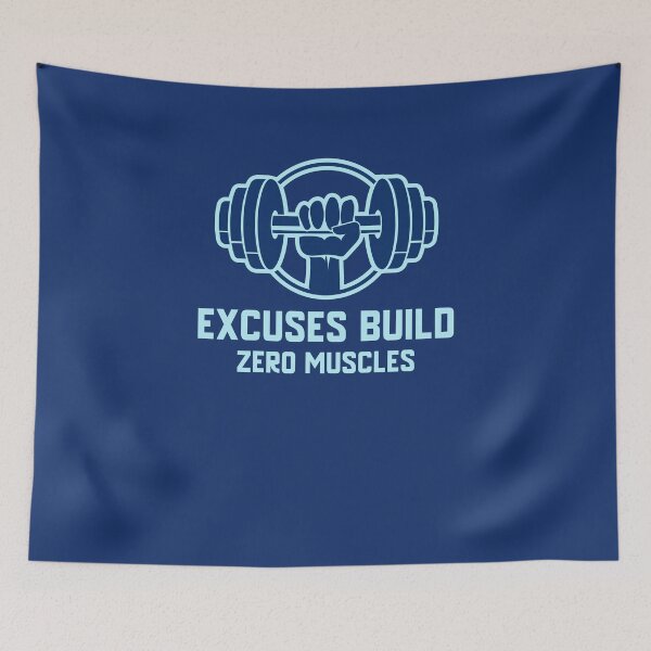 Item preview, Excuses Build Zero Muscle Gym Motivation For Weightlifting designed and sold by Branto-clothing.