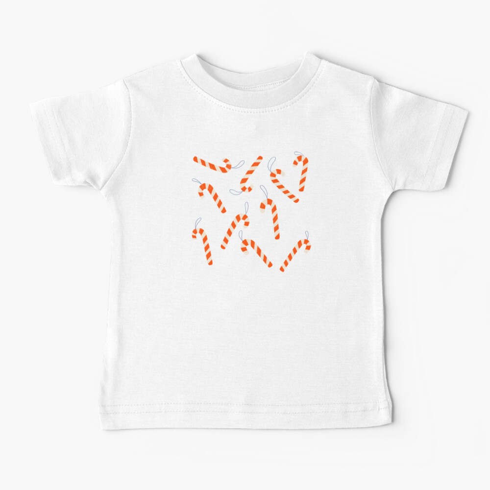 Candy cane pattern, pink and red Baby T-Shirt