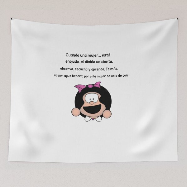 Item preview, Cuando una mujer... funny Mafalda designed and sold by Elena's Shop.