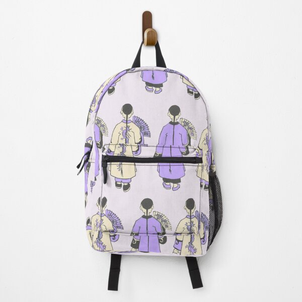Item preview, Vintage Style Illustration Chinese Men Walking (PURPLE) designed and sold by LansingOLeary.