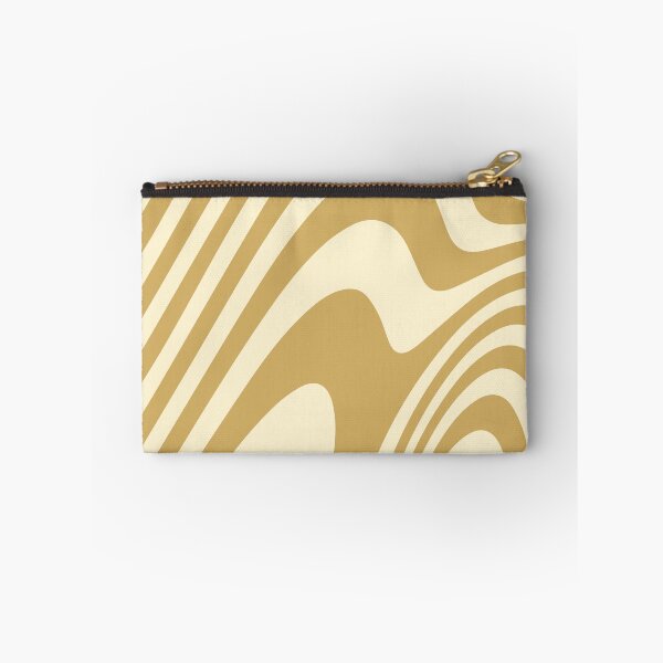 Item preview, Golden Warm Zebra Grooves Abstract Pattern Art designed and sold by patternsoup.