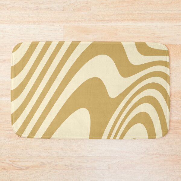 Item preview, Golden Warm Zebra Grooves Abstract Pattern Art designed and sold by patternsoup.