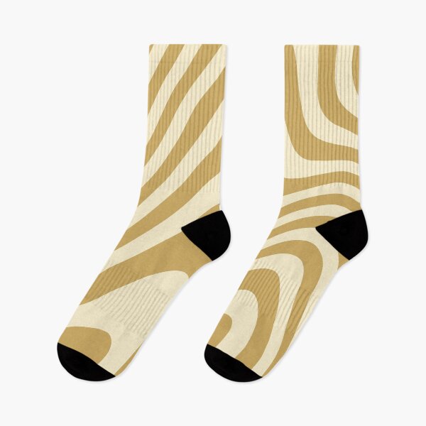 Item preview, Golden Warm Zebra Grooves Abstract Pattern Art designed and sold by patternsoup.