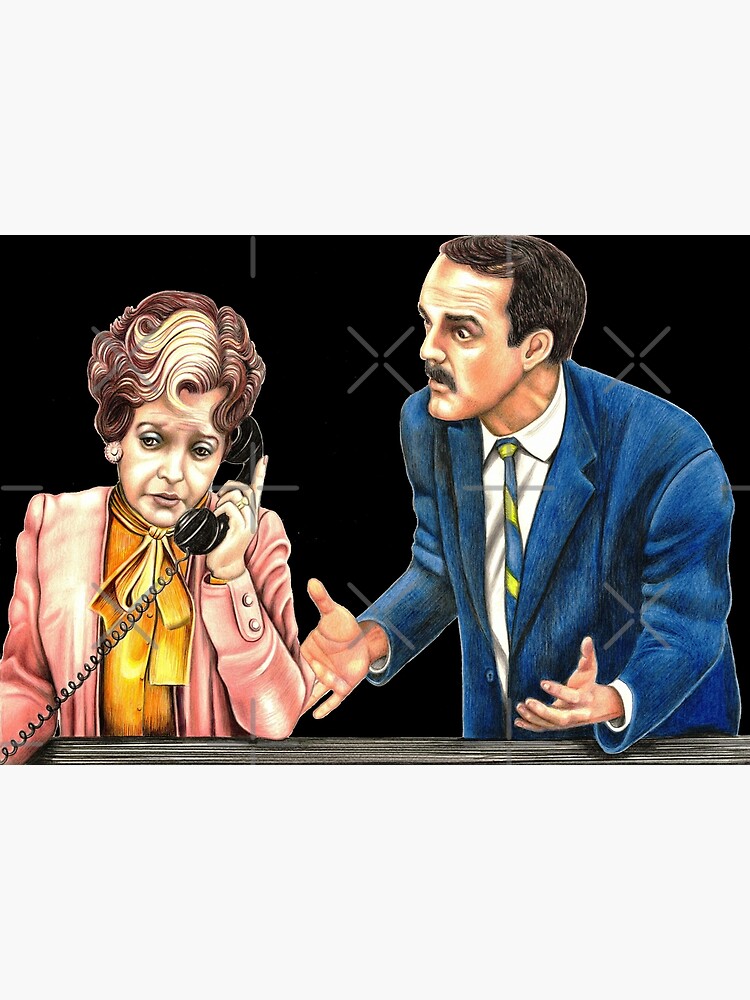 Fawlty Towers Sybil and Basil Art Print