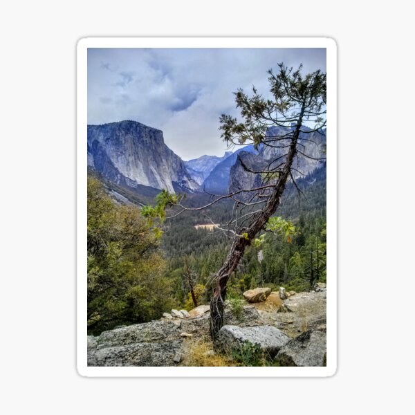 Half Dome, El Cap,Yosemite National Park Sticker