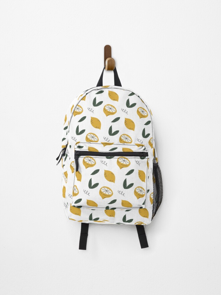 Thumbnail 1 of 3, Backpack, adorkable lemon pattern designed and sold by nessdo.