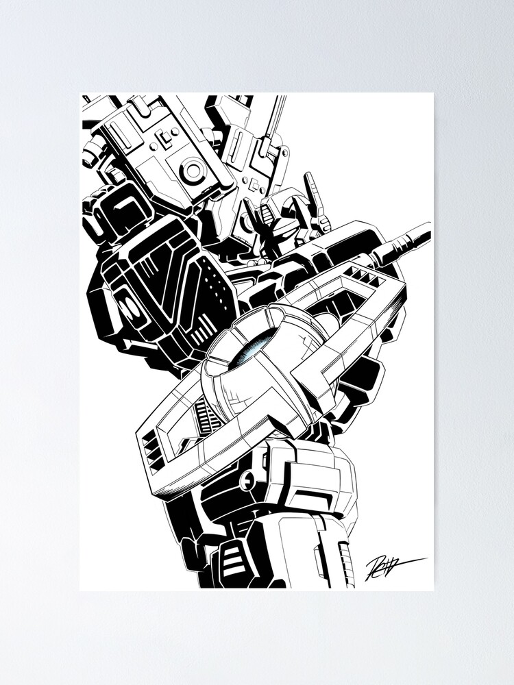 Drawing Print of Optimus Prime From Transformers: Age of