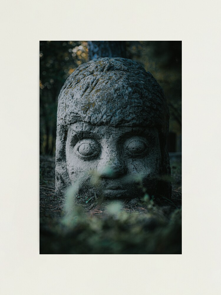 Alternate view of Stone Head Photographic Print