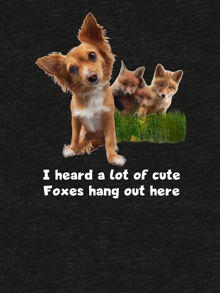 Cute Fox Terrier Party Shirt (dark apparel) by mikepil