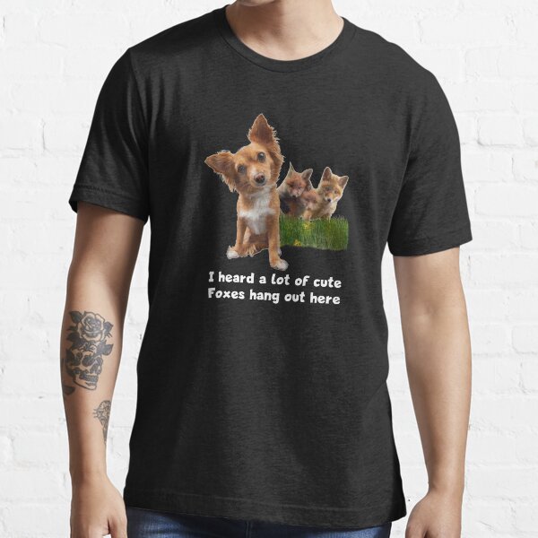 Cute Fox Terrier Party Shirt (dark apparel) Essential T-Shirt