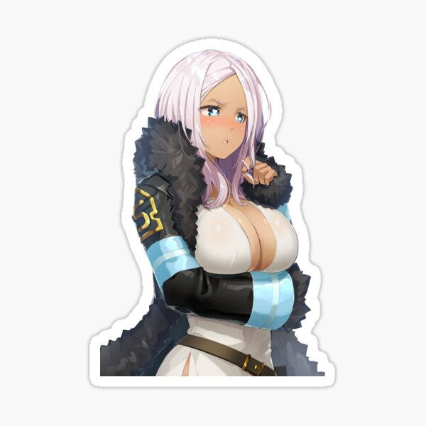 Embarrassed Hibana Glossy Sticker