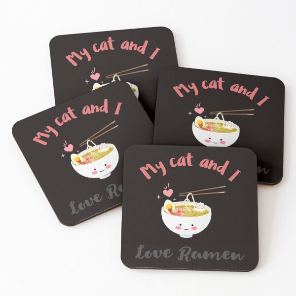 Item preview, My cat and I love ramen designed and sold by PunchText designs.