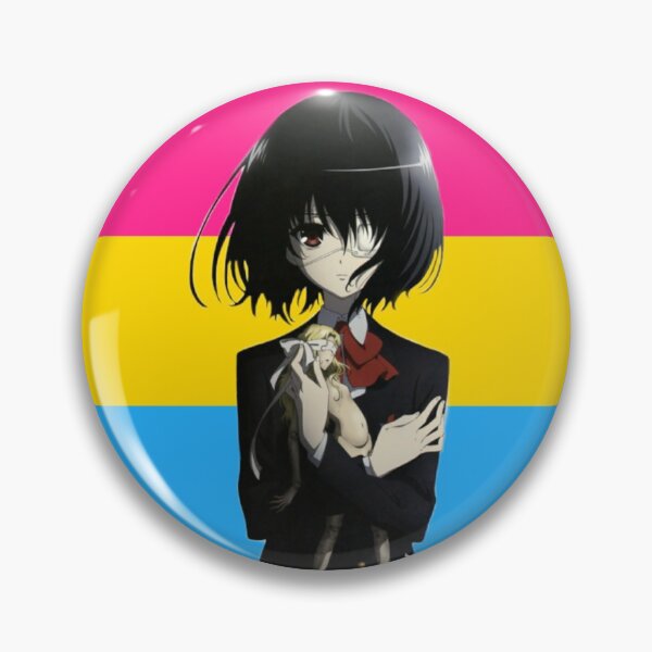 Item preview, Mei Misaki Pansexual pin  designed and sold by Cosplayshin.