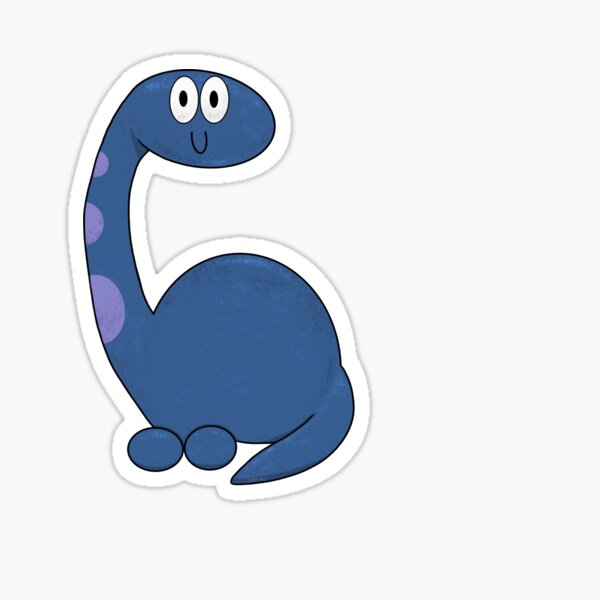 Blauwe dino sticker - €1,50