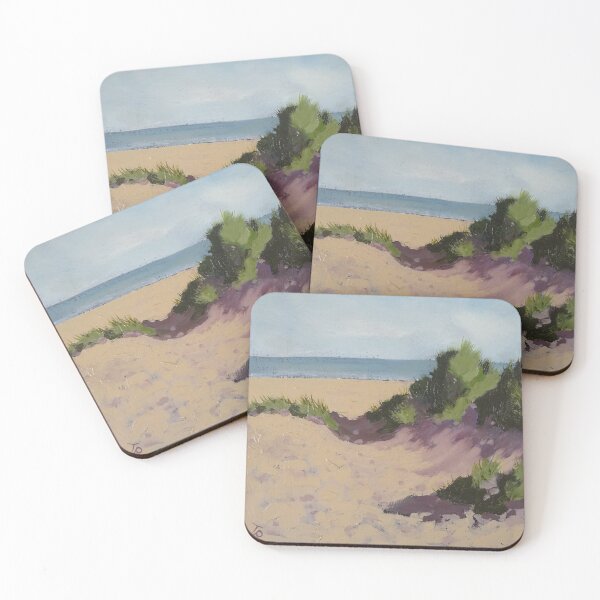 Item preview, Beach painting by Edinburgh Artist Tess Dunlop https://edinburghartist.gallery designed and sold by Tracey Pacitti.
