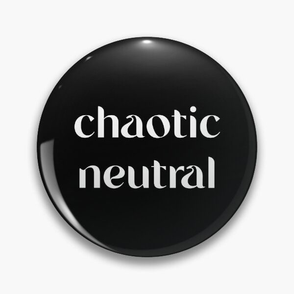 Item preview, Chaotic Neutral Alignment DnD Typography Text designed and sold by gothicmom.