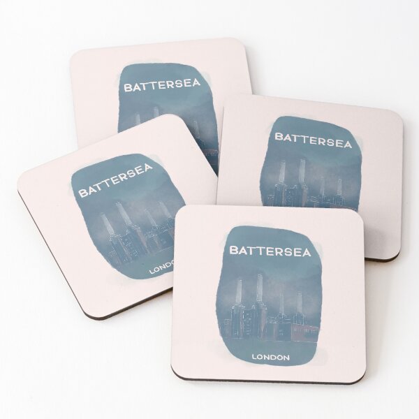 Item preview, Battersea Power Station in the fog - Watercolour designed and sold by 4personnen.