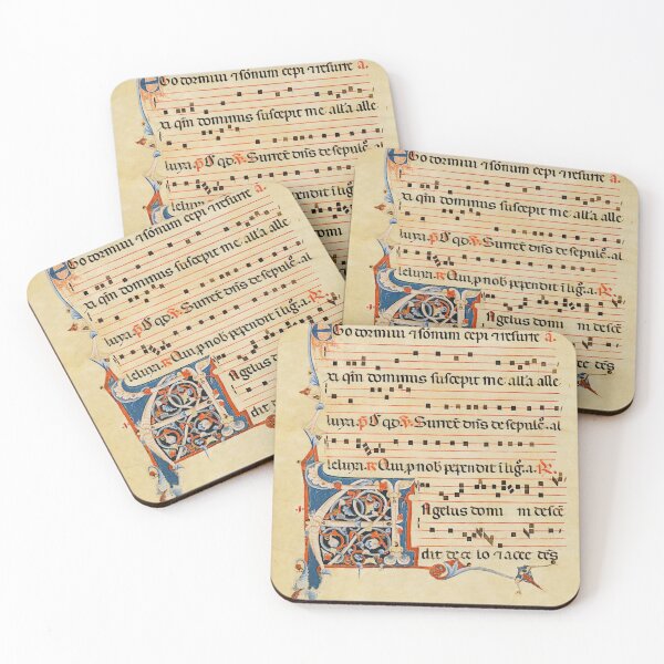 Item preview, Antiphonary - Medieval Musical Manuscript designed and sold by brushandframes.