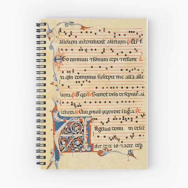 Item preview, Antiphonary - Medieval Musical Manuscript designed and sold by brushandframes.