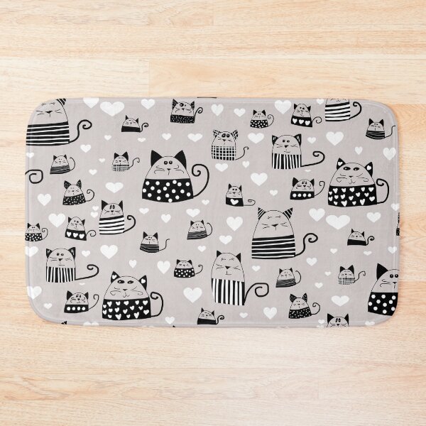 Item preview, Crazy cats illustration pattern design designed and sold by PurrfectCorner.