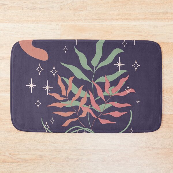 Item preview, Abstract shapes stars and leaves digital design illustration 53 designed and sold by MyBlackDreams.