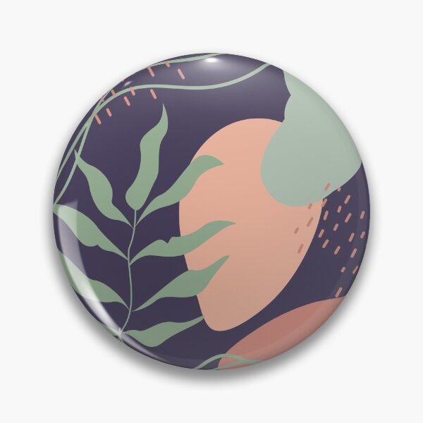 Item preview, Abstract shapes lines and leaves digital design illustration 54 designed and sold by MyBlackDreams.