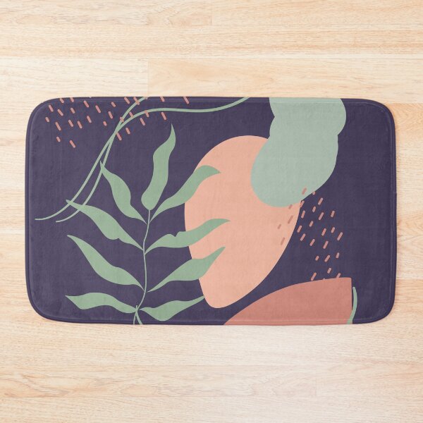 Item preview, Abstract shapes lines and leaves digital design illustration 54 designed and sold by MyBlackDreams.