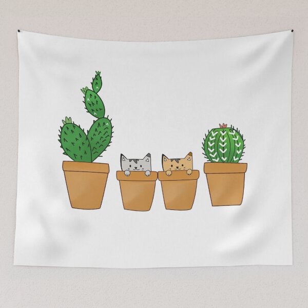 Item preview, Cute cats cactus designed and sold by Achmarry.