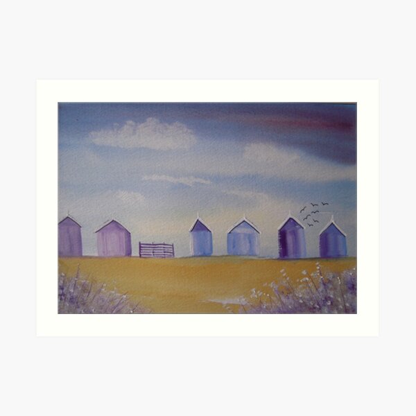 Beach Huts Art Print