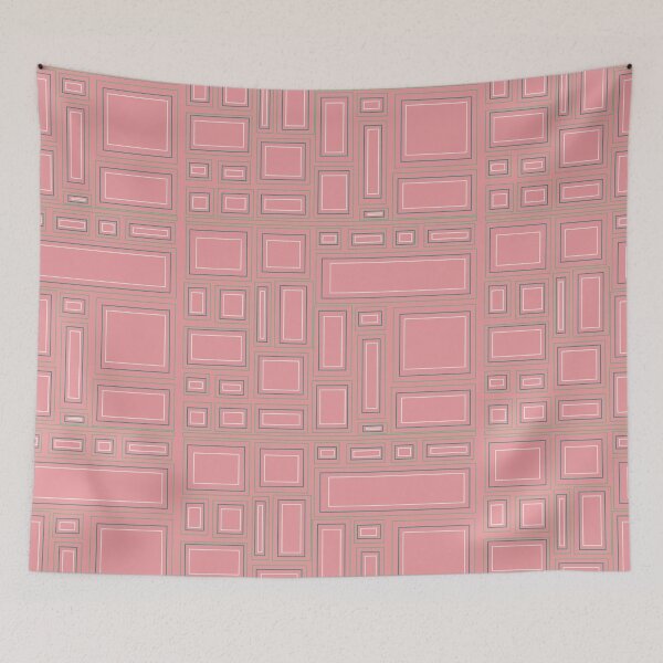 Item preview, Pink Square Grid designed and sold by RepeatCandy.