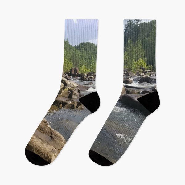 Item preview, Spring River with Green Trees in Backgrounds designed and sold by Wisps & Whiskers Designs.