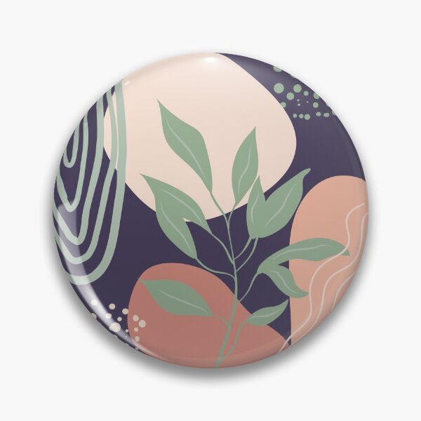 Item preview, Abstract shapes dots lines and leaves digital design illustration 55 designed and sold by MyBlackDreams.