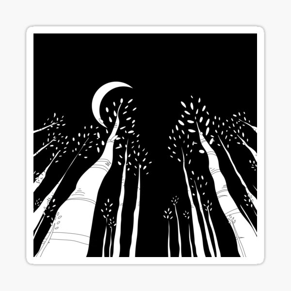 Moonlight Walk Sticker