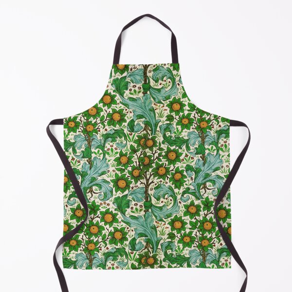 Item preview, ORANGE TREE WITH BLUE GREEN LEAVES ,FLOWERS Floral Art Nouveau Pattern designed and sold by BulganLumini.