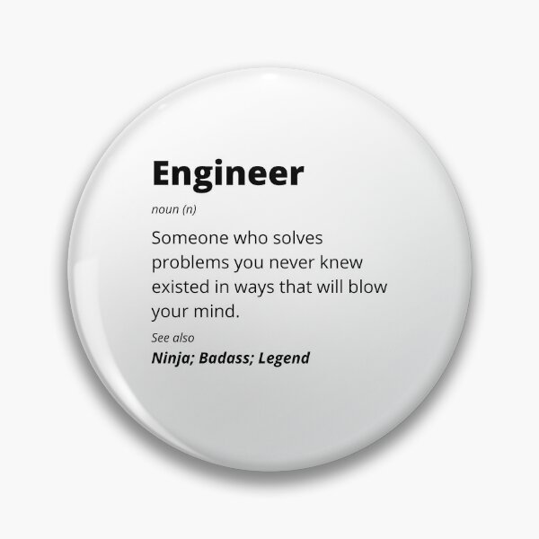 Item preview, Engineer - Ninja, Badass, Legend designed and sold by blueskygiftco.